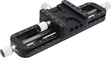 Load image into Gallery viewer, Haoge FM-160 Wormdrive Macro Rail for Macro Photography Track, Focus Stacking Precision Focus Slider/Close-up Shooting Clamp Plate Fine-Tuning Screw Rod