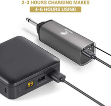 Load image into Gallery viewer, Wireless Microphone, TONOR UHF Dual Cordless Metal Dynamic Mic System with Rechargeable Receiver, for Karaoke Singing, Wedding, DJ, Party, Speech, Church, Class Use, 200ft (TW-630)