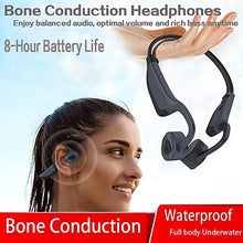 Load image into Gallery viewer, IKXO Bone Conduction Headphones Waterproof for Swimming Mp3 Player Bluetooth Open Ear Wireless Sport IPX8 Earbuds 14GB for Running Diving Water Gym Spa Underwater ?Gray?