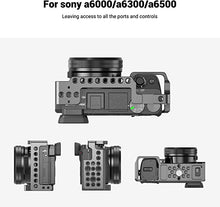 Load image into Gallery viewer, SMALLRIG Camera Cage only for Sony A6000 A6300 ILCE-6000 ILCE-6300 NEX7 with 1/4" 3/8" Mounting Points and Built-in Cold Shoe - 1661