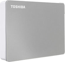 Load image into Gallery viewer, Toshiba Canvio Flex 4TB Portable External Hard Drive USB-C USB 3.0, Silver for PC, Mac, & Tablet - HDTX140XSCCA