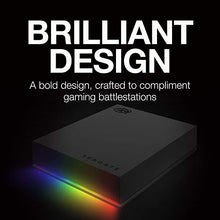 Load image into Gallery viewer, Seagate FireCuda Gaming Hard Drive External Hard Drive 2TB - USB 3.2 Gen 1, RGB LED Lighting for PC and Mac with Rescue Services (STKL2000400)