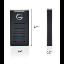 Load image into Gallery viewer, G-Technology 2TB G-DRIVE mobile SSD Durable Portable External Storage - USB-C (USB 3.1), Up to 560 MB/s - 0G06054-1, black