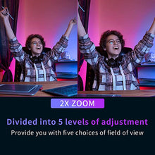 Load image into Gallery viewer, 1080P Webcam with Ring Light and Dual Microphone, Advanced Auto-Focus, Adjustable Brightness, 2021 JETAKU Streaming Web Camera for Zoom Skype YouTube, PC Mac Laptop Desktop