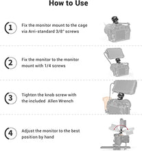 Load image into Gallery viewer, SmallRig Swivel and Tilt Adjustable Monitor Mount with Locating Mount for ARRI - 2903