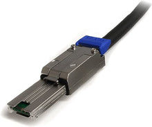 Load image into Gallery viewer, StarTech.com 2m External Mini SAS Cable - Serial Attached SCSI SFF-8088 to SFF-8088 - 2x SFF-8088 (M) - 2 meter, Black (ISAS88882)