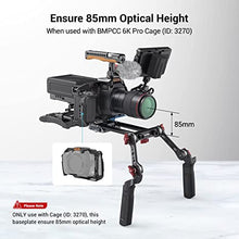 Load image into Gallery viewer, SmallRig Universal LWS Baseplate Compatible with DSLR and Mirrorless Camera Cages, Comes with Dual 15mm Rod Clamp - 3357