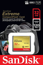 Load image into Gallery viewer, SanDisk 32GB Extreme CompactFlash Memory Card UDMA 7 Speed Up To 120MB/s - SDCFXSB-032G-G46