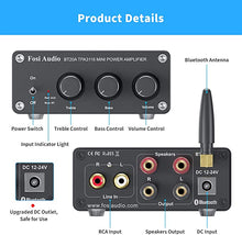 Load image into Gallery viewer, Fosi Audio BT20A Bluetooth 5.0 Stereo Audio 2 Channel Amplifier Receiver Mini Hi-Fi Class D Integrated Amp 2.0 CH for Home Speakers 100W x 2 with Bass and Treble Control TPA3116 (with Power Supply)