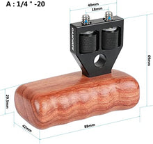 Load image into Gallery viewer, CAMVATE DSLR Wooden Handle Grip with Connector for DV Video Camera Cage(1 Pair)