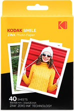 Load image into Gallery viewer, Kodak 3.5x4.25 inch Premium Zink Print Photo Paper (40 Sheets) Compatible with Kodak Smile Classic Instant Camera