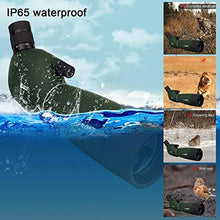 Load image into Gallery viewer, SVBONY SV28 Spotting Scopes with Tripod,Hunting,25-75x70,Angled,Waterproof,Range Shooting Scope,with Phone Adapter,Compact, for Target Shooting,Birding,Stargazing,Wildlife Viewing