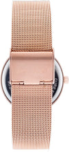 Load image into Gallery viewer, WRISTOLOGY Olivia Womens Watch Crystal Rose Gold Boyfriend Ladies Stainless Steel Metal Mesh Strap Band