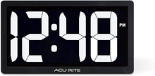 Load image into Gallery viewer, AcuRite 75114M 10-inch LED Digital Clock with Auto Dimming Brightness White