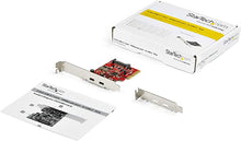 Load image into Gallery viewer, StarTech.com PCIe USB 3.1 Card - 2x USB C 3.1 Gen 2 10Gbps - PCIe Gen 3 x4 - ASM3142 Chipset - USB Type C PCI Express Card (PEXUSB312C3)