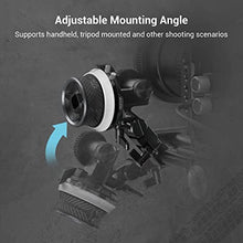 Load image into Gallery viewer, SmallRig Mini Follow Focus with A/B Stops & 15mm Rod Clamp and Snap-on Gear Ring Belt for DLSRs and Mirrorless Cameras, Fits Different Diameter Lenses Up to 114mm - 3010