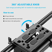 Load image into Gallery viewer, SmallRig Camera Tripod Mounting Baseplate w/15mm Rod Clamp Rail Block for Tripod/Shoulder Support System - 1798