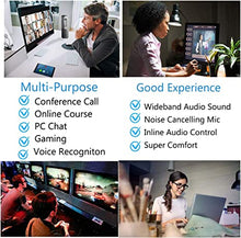 Load image into Gallery viewer, USB Headset with Microphone Noise Cancelling & Mic Mute, Stereo Computer Headphone for Call Center Office Business PC Softphone Calls Microsoft Teams Skype Chat, Clear Voice for Voice Recognition