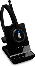 Load image into Gallery viewer, Sennheiser SDW 5036 (507020) - Single-Sided (Monaural) Wireless Dect Headset for Desk Phone Softphone/PC & Mobile Phone Connection Dual Microphone Ultra Noise Cancelling, Black