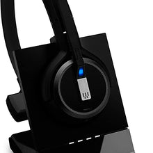 Load image into Gallery viewer, Sennheiser SDW 5036 (507020) - Single-Sided (Monaural) Wireless Dect Headset for Desk Phone Softphone/PC & Mobile Phone Connection Dual Microphone Ultra Noise Cancelling, Black