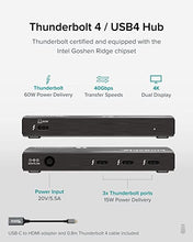 Load image into Gallery viewer, Plugable Thunderbolt 4 Hub, 4-in-1 Pure USB-C Design, Includes USB-C to 4K HDMI Adapter, 60W Laptop Charging, Compatible with Mac and Windows Laptops and USB-C, Thunderbolt 3 or 4, and USB4 Devices