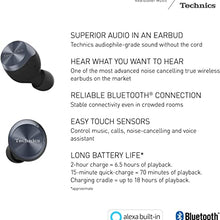 Load image into Gallery viewer, Technics True Wireless Earbuds with Industry Leading Noise Cancelling | Bluetooth Earbuds | Dual Hybrid Technology, Hi-Fi Sound, Compact Design | Alexa Compatible | (EAH-AZ70W-K), Black