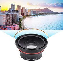 Load image into Gallery viewer, 37mm 0.39X Professional HD Wide Angle Lens with Macro Lens and 37mm Phone Clip for Camcorder DSLR Camera