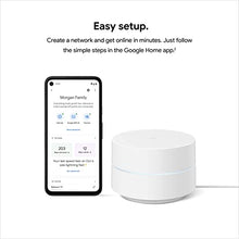Load image into Gallery viewer, Google Wifi - AC1200 - Mesh WiFi System - Wifi Router - 1500 Sq Ft Coverage - 1 pack