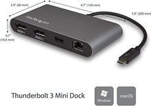 Load image into Gallery viewer, StarTech.com Dual 4K Monitor Mini Thunderbolt 3 Dock with DisplayPort - Mac & Windows Docking Station - Discontinued, Limited Stock, & Replaced by TB3DKM2DPL (TB3DKM2DP)