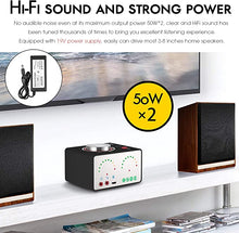Load image into Gallery viewer, Bluetooth 5.0 Power Amplifier 2 Channel Stereo Mini Hi-Fi Integrated Amp 2.0 Wireless Audio Receiver for Home Speakers Headphone 50W x 2 with USB (Douk Audio Tone, Black)