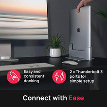Load image into Gallery viewer, Brydge Vertical Docking Station Compatible with 15-inch MacBook Pro with Touch Bar (2019-2016), 2 x Thunderbolt™ 3 Ports