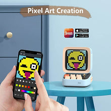 Load image into Gallery viewer, Divoom Ditoo Retro Pixel Art Game Bluetooth Speaker with 16X16 LED App Controlled Front Screen (Blue) …
