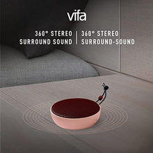 Load image into Gallery viewer, Vifa City Bluetooth Speaker, Speakers Bluetooth Wireless, Portable Outdoor Mini Speaker, Bluetooth Speaker for Computer&Phone, Dual Pairing & Stereo Sound (Burgundy Blush)
