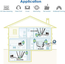 Load image into Gallery viewer, Alfa AC1900 WiFi Adapter - 1900 Mbps 802.11ac Long-Range Dual Band USB 3.0 Wi-Fi Network Adapter w/4x 5dBi External Dual-Band Antennas