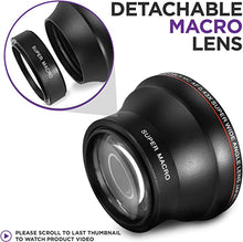 Load image into Gallery viewer, 58MM 0.43x Altura Photo Professional HD Wide Angle Lens (w/Macro Portion) for Canon EOS 70D 77D 80D 90D Rebel T8i T7 T7i T6i T6s T6 SL2 SL3 DSLR Cameras