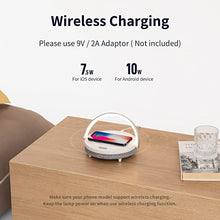 Load image into Gallery viewer, LED Night Light, EZVALO Music Bedside Lamp with Wireless Charger, 4 in 1 Touch Lamp, Portable Bluetooth Speaker, Phone Holder Dimmable Wireless Charging Nightstand Lamps for Bedroom Gifts for Women