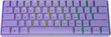 Load image into Gallery viewer, HK GAMING GK61 Mechanical Gaming Keyboard - 61 Keys Multi Color RGB Illuminated LED Backlit Wired Programmable for PC/Mac Gamer (Gateron Optical Brown, Lavender)