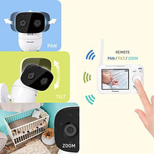 Load image into Gallery viewer, Panasonic Baby Monitor with Camera and Audio, 3.5” Color Video Baby Monitor, 1500-ft Long Range, Secure Connection, 2-Way Talk, Soothing Sounds, Remote Pan, Tilt, Zoom - 1 Camera - KX-HN4101W (White)