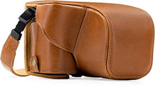 Load image into Gallery viewer, MegaGear "Ever Ready" Leather Camera Case û Easy to Install, Tripod and Peripheral Friendly Accessory û Compatible with Sony Alpha A6000, A6300 (Light Brown)