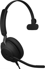Load image into Gallery viewer, Jabra Evolve2 40 MS Wired Headphones, USB-A, Mono, Black – Telework Headset for Calls and Music, Enhanced All-Day Comfort, Passive Noise Cancelling Headphones, MS-Optimized with USB-A Connection