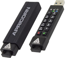 Load image into Gallery viewer, Apricorn Aegis Secure Key 3Z 128GB 256-bit AES XTS Hardware Encrypted FIPS 140-2 Level 3 Validated Secure USB 3.0 Flash Drive (ASK3Z-128GB), black