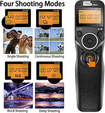 Load image into Gallery viewer, Wireless Remote Commander Shutter Release Cable Timer Pixel TW-283 S2 Wired Shutter Release Cable Compatible for Sony Alpha a7, a77II, a7R,a7RII, a7S, a5100, a6000