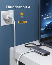 Load image into Gallery viewer, Docking Station USB C to Dual HDMI Adapter, USB C Hub Dual HDMI Monitors for Windows,USB C Adapter with Dual HDMI,3 USB Port,PD Compatible for Dell XPS 13/15, Lenovo Yoga,etc