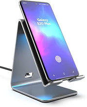 Load image into Gallery viewer, Galaxy S21/ Note 10 Plus/Note 20 Ultra /S20 Plus Wireless Charger Stand, Galvanox Qi Power Station (QC3.0) Adaptive Fast Charging, Works with All Samsung Galaxy S10/S20/Plus Models/LG G8/G9 ThinQ