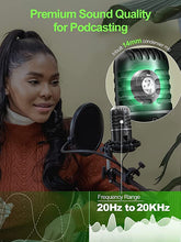 Load image into Gallery viewer, USB Microphone, Moman EMP Desktop Condenser PC Microphones for Steaming Podcast Mic Recording Gaming Zoom Meeting YouTube ASMR Online Conference Course, USB-Podcast-Streaming-Computer-Microphone