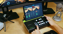 Load image into Gallery viewer, IOGEAR Upstream Pro Video Production Switch (TAA) 1080p @30/4K Portable/Mobile Video Production Switch 3xHDMI Inputs Stream Ready No PC Required Streaming Video Capture, Audio Mixer iPad app Enabled
