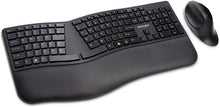 Load image into Gallery viewer, Kensington Pro Fit Ergonomic Wireless Keyboard and Mouse - Black (K75406US)