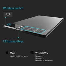 Load image into Gallery viewer, HUION WH1409 Wireless Graphic Drawing Tablet 8192 Pen Pressure Pen Tablet with 12 Press Keys