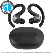Load image into Gallery viewer, JLab JBuds Air Sport True Wireless Bluetooth Earbuds + Charging Case | Black | IP66 Sweat Resistance - Class 1 Bluetooth 5.0 Connection | 3 EQ Sound Settings JLab Signature, Balanced, Bass Boost