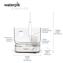 Load image into Gallery viewer, Waterpik Sidekick Portable Water Flosser Perfect for Travel & Home, White/Chrome